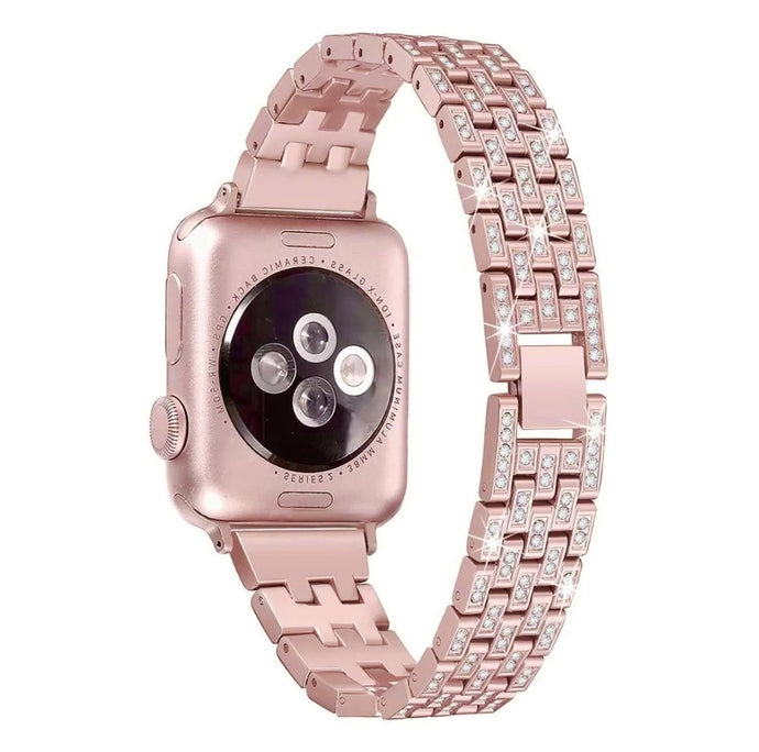 Bedazzled Apple Watch Band - Rose Gold - Bedazzle Baddie