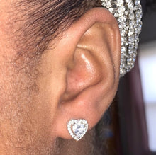 Load image into Gallery viewer, Cross My Heart Studs - Bedazzle Baddie
