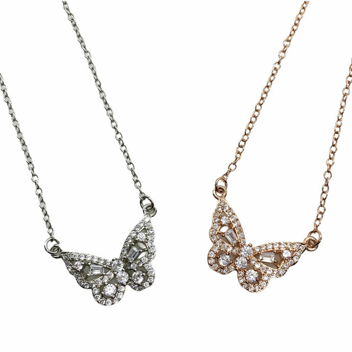 Dainty Butterfly Necklace - Bedazzle Baddie
