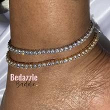 Load image into Gallery viewer, Icy Tennis Anklet - 4mm - Bedazzle Baddie
