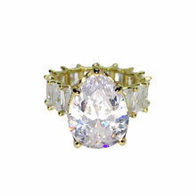 Load image into Gallery viewer, Princess Baguette Pear Cut Eternity Ring - Bedazzle Baddie
